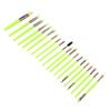 20Pcs Makeup Brush Soft Safe Fiber Hair Plastic Handle Aluminium Ferrule Powder Brush For Powder Eye Shadow Blush