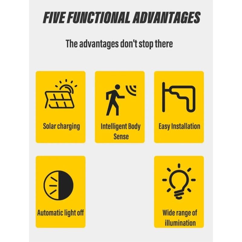 Solar Motion Lights Outdoor Waterproof, Solar Porch Lights Outdoor for Door, Shed, Patio, Garage, Yard Outside Decorative