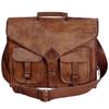 Genuine Vintage Brown Leather Messenger Bag Shoulder Laptop Bag Briefcase
