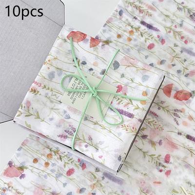 10 Fogli Carta Floreale Bianca Bouquet Carta da Imballaggio Fiori Carta da Imballaggio Fiori Carta da Imballaggio Fiori Cottura Torte Regalo