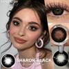 FUNSACHY 1 Pair Natural Brown Contact Lenses for Eyes Beautiful Pupils for Makeup Cosmetics Brown Color Lenses Gray Softlens