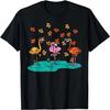 Thanksgiving 3 Flamingos Cute Fall Autumn Men Women Kids T-Shirt