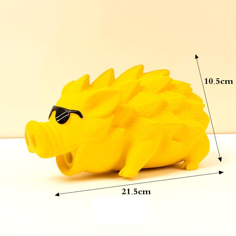 Pet Dog Toy Squeaky Rubber Toy Dog Latex Chew Toy Pig Shape Bite Resistant Puppy Sound Toy For Small Medium Large Dog Toy