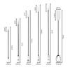 12Pcs Lab Spoon Spatula Laboratory Sampling Spoon Mixing Spat SW High Quality