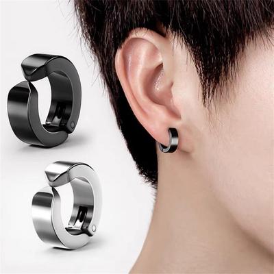 Modischer Manschettenohrring, Nicht durchstechender Creolen-Ohrring Clip-on-Ohrring Fake Piercing Ohrring Creole