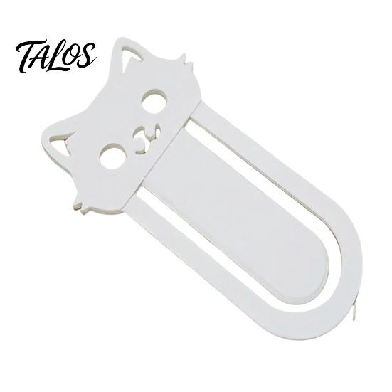 3D Printed Cat Bookmark, Stable Clamping Book Clip, Not Easy To Fall Off Non-Scratch Bookmark, Practical Reading Mark for Book Accessory