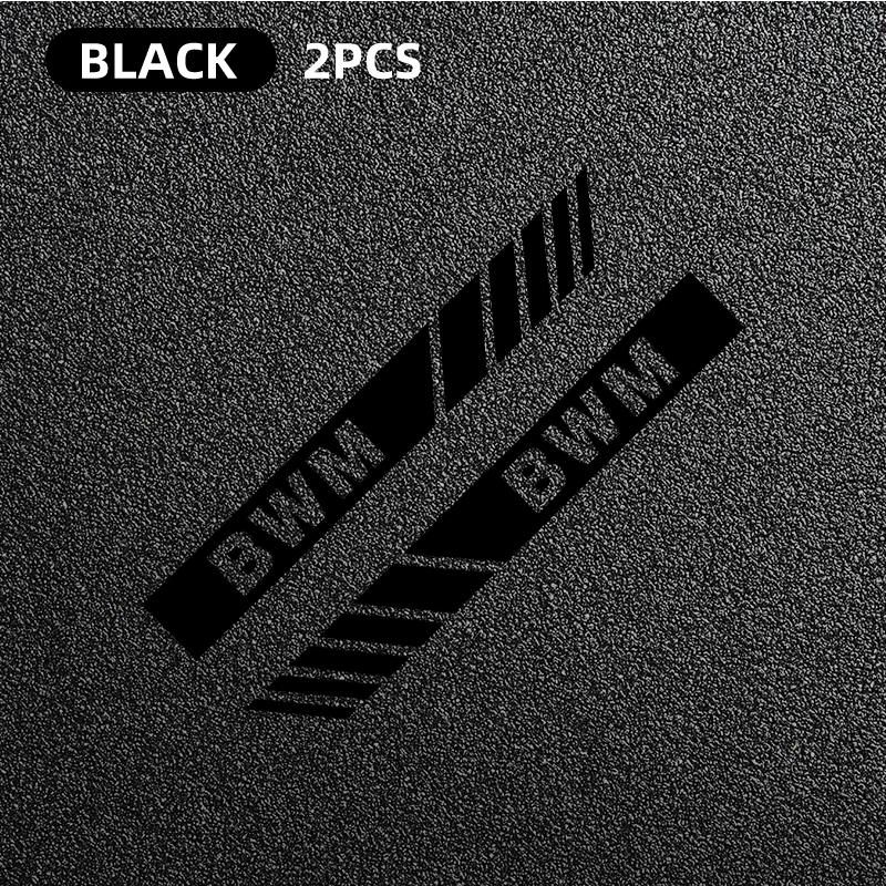 2pc Car Racing Stripe Stickers Rearview Mirror Reflective Vinyl Decals For BMW E46 E85 E60 F10 E39 F30 E36 F20 E87 E90 E70 X3 X5