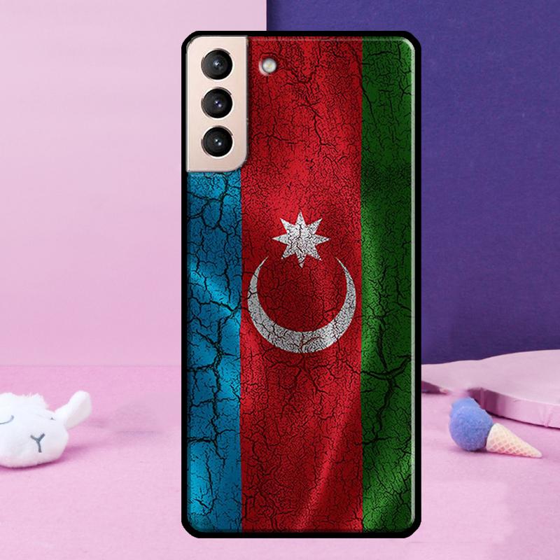 Azerbaijan Flag Phone Case For Samsung Galaxy S25 Ultra S24 Ultra S9 S10 S20 S21 S22 Plus S23 S24 FE Cover