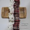 3cm Plissierte Karo-Spitzenmanschette Saum Puppenkleidung, Haaraccessoires, Kartenhalter, Abzeichen DIY-Material