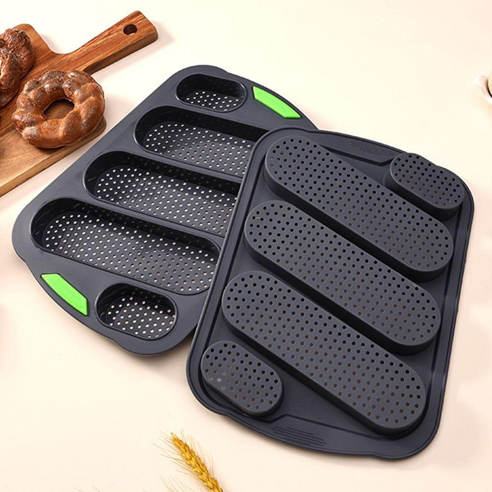 5 Grids Silicone Cake Mold Non-Stick Silicone Baking Pan Bread Baking Form Baking Tool