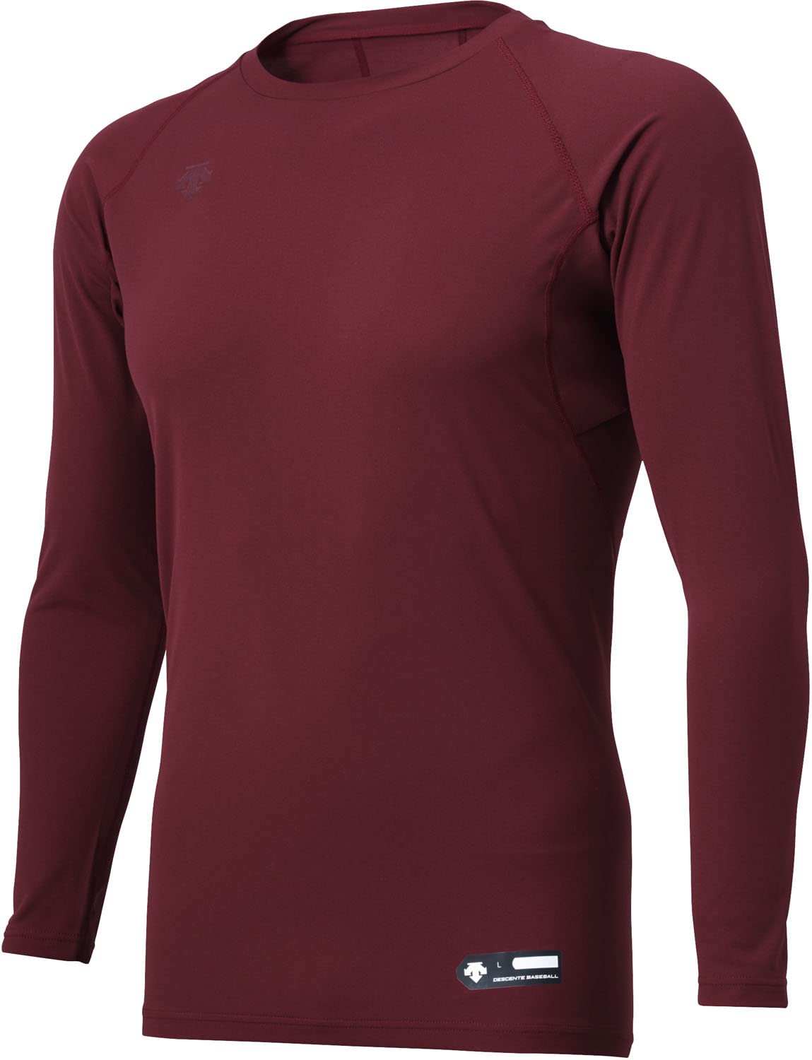 

DESCENTE Baseball Round Long Dark Red STD-771B Men s Undershirt, Neck, Sleeve,