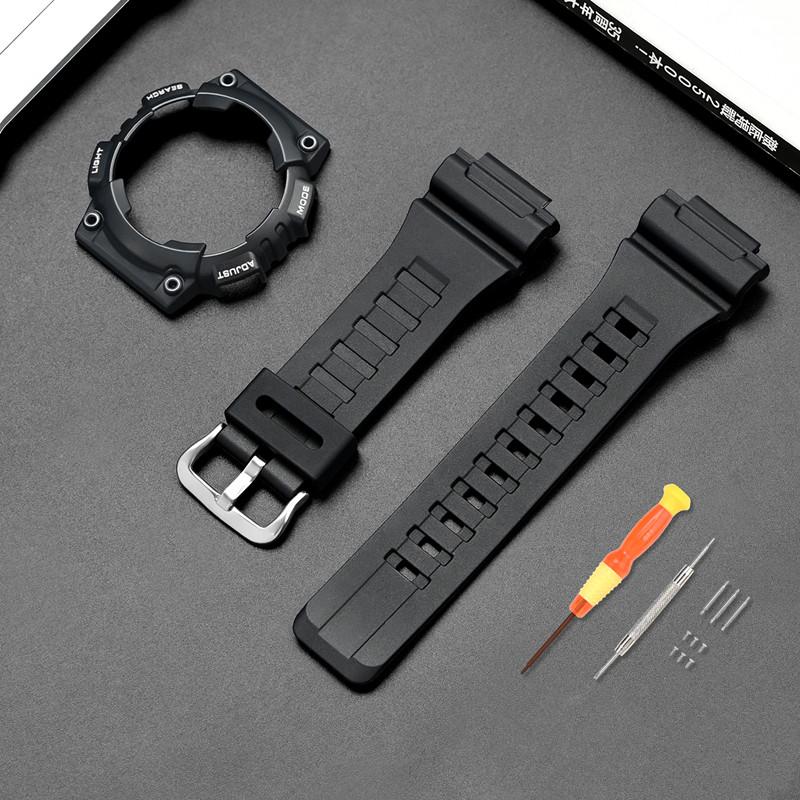 Reimveske for Casio G-Shock AQ-S810 Menn Kvinner Erstatning Matt Gummi Silikon Klokkereim Armbånd
