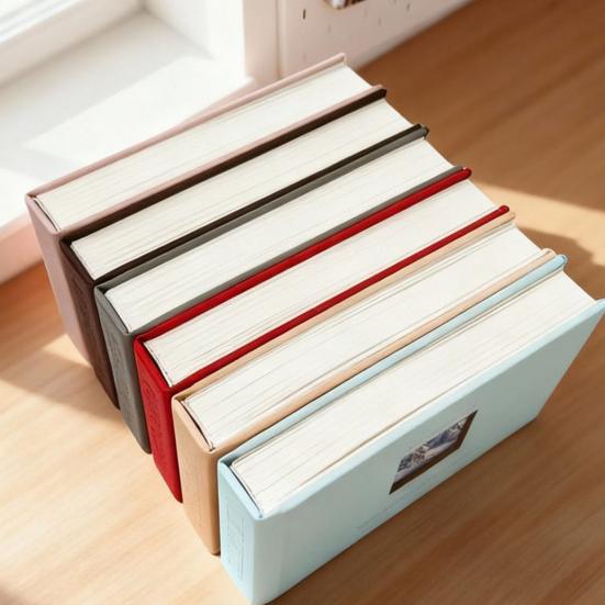 Photo Album, Small Slip-in Photo Album, Photo Book Picture Album with Front Window, Holds 52 Photos Memory Book for Wedding Family Anniversary