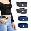 Elastic Belt Jean Button Stretch Adjustable Waist Buckle Quick Button for Pant Belt Tighten Waist Button Belt No Sew