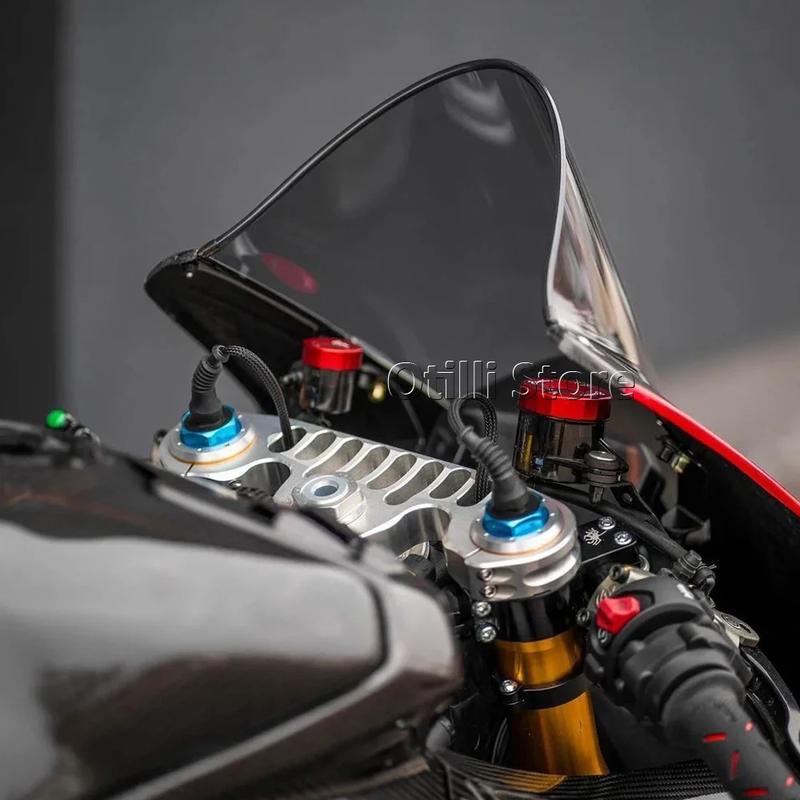 For DUCATI PANIGALE Panigale V4 S V4S 2020 2021 2022 2023 2024 Windscreen Windshield Racing Screen Wind Deflector Double Bubble