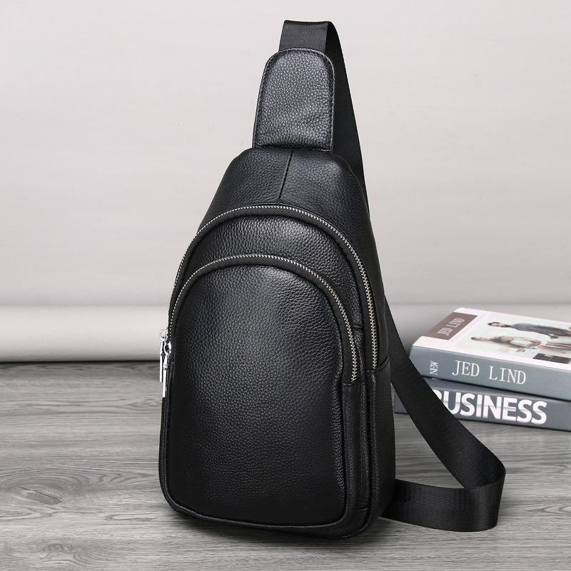 Genuine Leather Shoulder Bag, Cowhide Crossbody Bag, Trendy and Fashionable Front Crossbody Bag