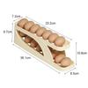 Egg Storage Box Automatic Scrolling Organizer boxes Household Large Capacity Dedicated Roll Egg Storage Rack kitchen acceesories