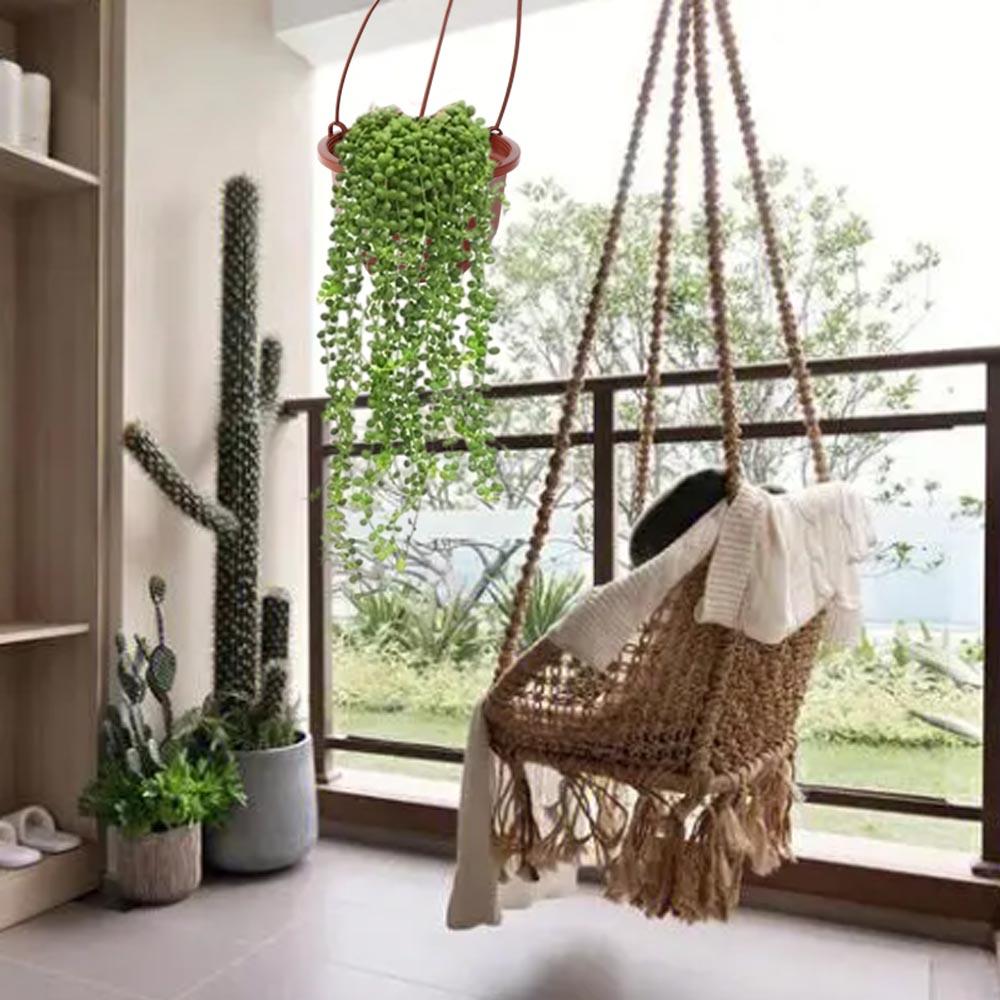 

Plastic Flower Pots Hanging Flower Basket Durable Hanging Basket Succulent Rose M