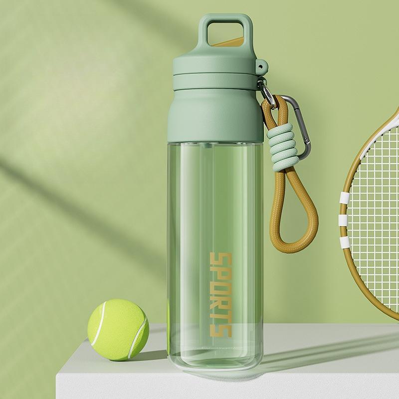 One Click Open Lid Water Bottle Outdoor Large Capacity Sports Water Bottle Fitness Cycling Water Bottle