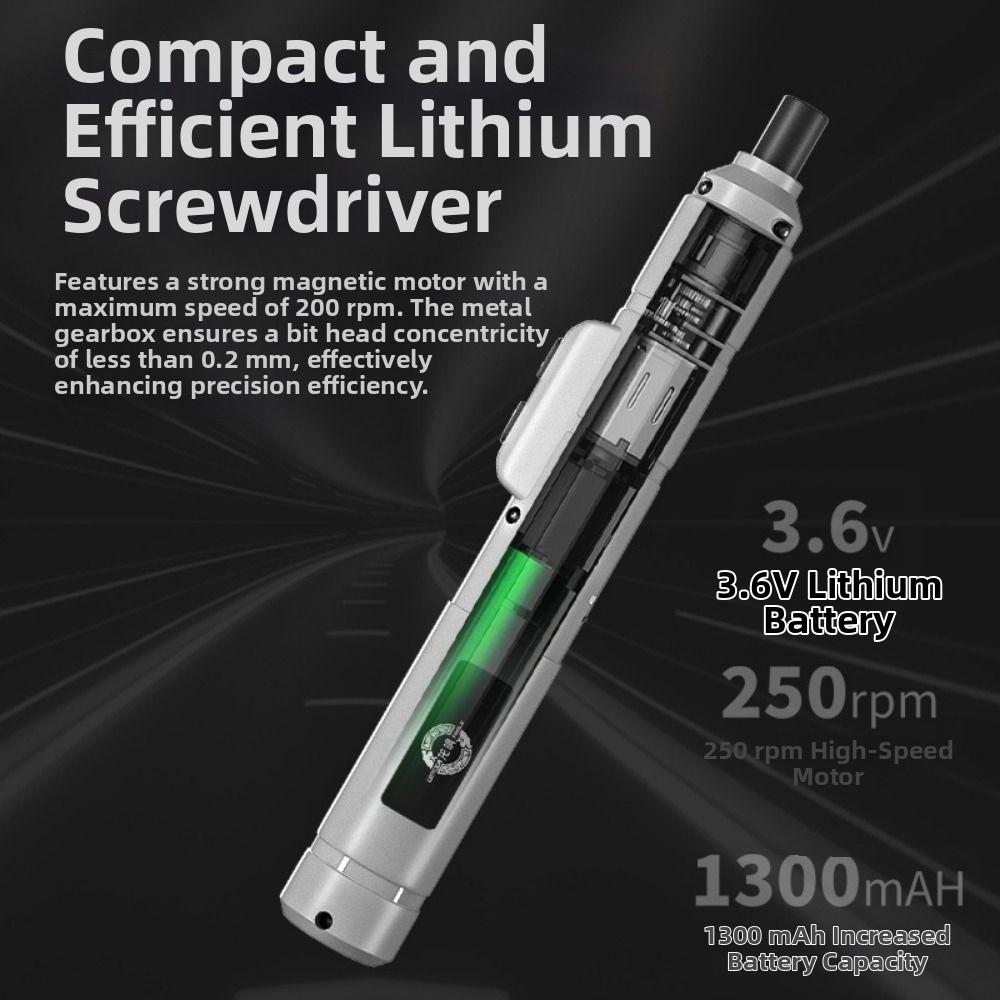 USB Rechargeable Cordless Electric Screwdriver Set Wireless Electric Drill Repair Work