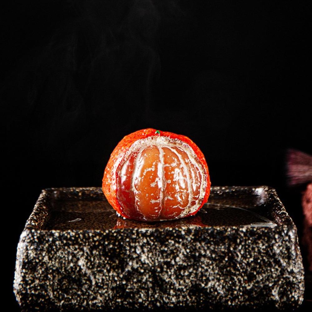 Tea Ceremony Chinese Tea Pet Oranges Model Color Changing Desktop Ornaments Resin Micro Landscape Color Changing Tea Pet