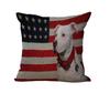 Cozy Cushion Cover American & British Flags Pet Dog Printed Personality Throw Pillow Case Home Decorative Pillows Square 45x45cm