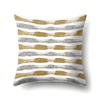 Polyester Pillow Case Decoration Home Gilt Printing Pillow Case Waist Cushion Cover Car Cushion Head Cushion Cover