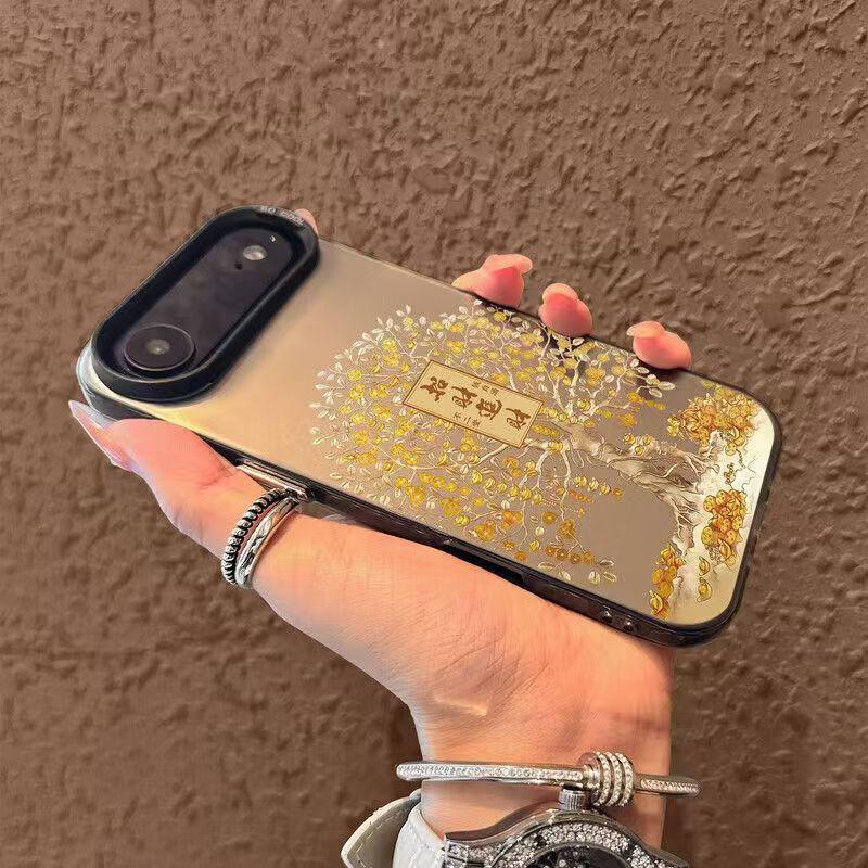 Silver High-End iPhone 17 Air/Pro/Pro Max Case for Wealth Attraction