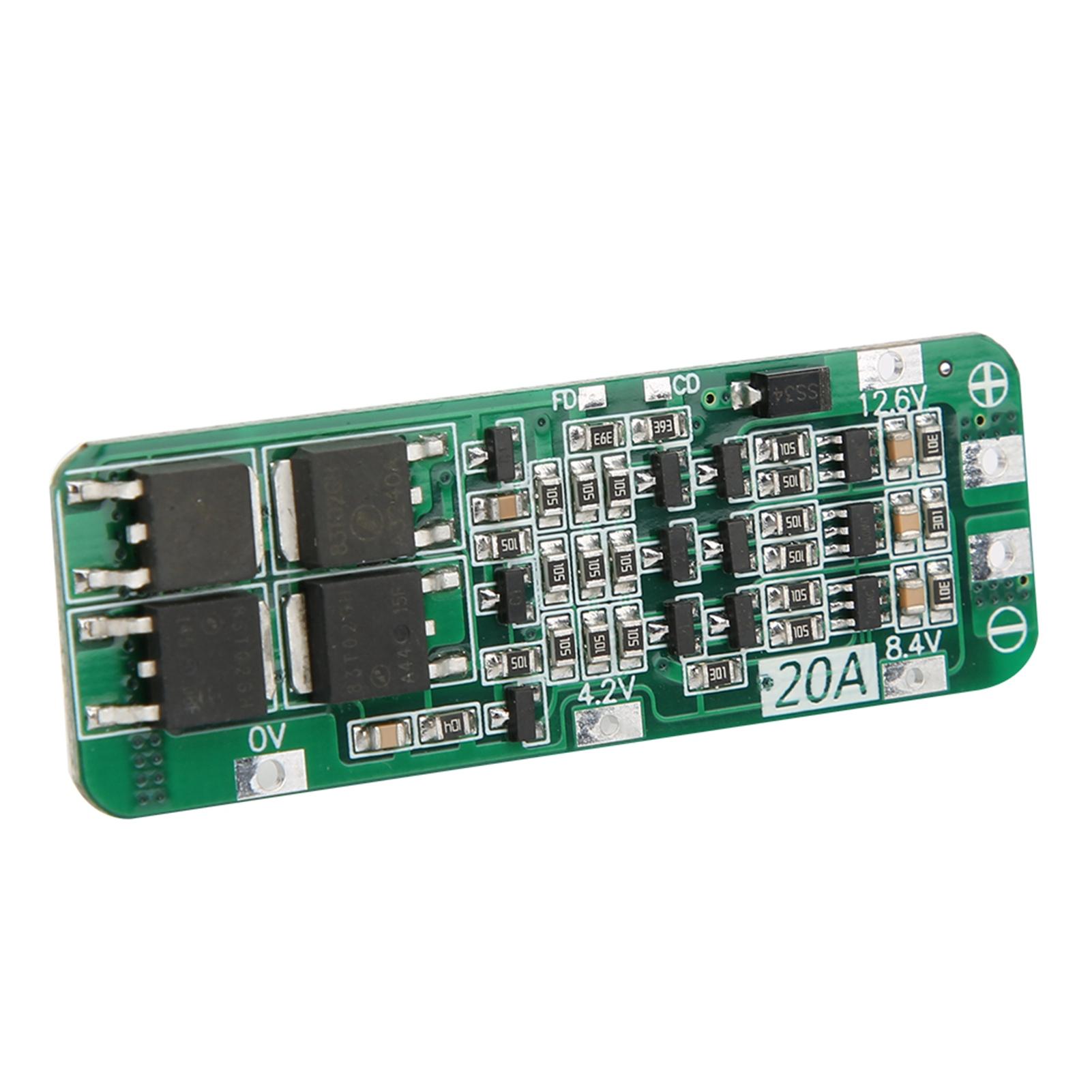 

3S 20A 12.6V Cell Li ion Lithium Battery 18650 PCB Protection Board Auto Recovery