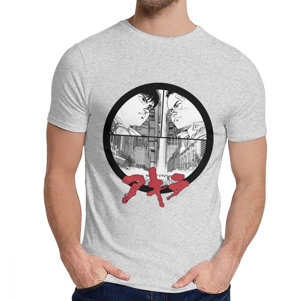 Novlety O Neck Akira T Shirt Graphic Print For Male Cotton La Camiseta