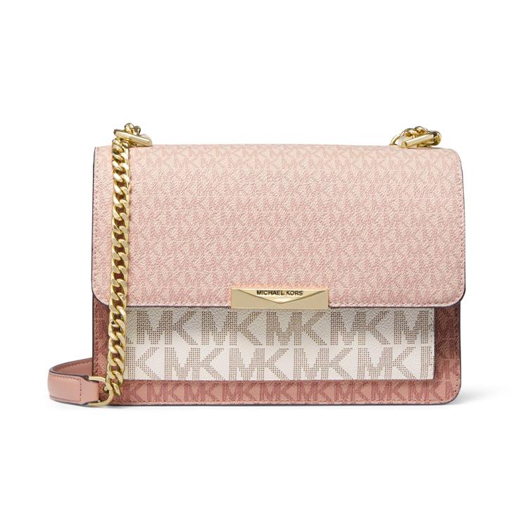 

New MICHAEL KORS Jade Leather Crossbody Bag, Shoulder Bag Large Women s Pink 30S0GJ4L9V641 23.1*8.1*16.0CM