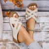Fashion Women Slippers Summer Wedge 2025 Peep Toe Sandals Anti-slip Casual Female Platform Retro Outdoor Beach Shoes Sandalias De Mujer
