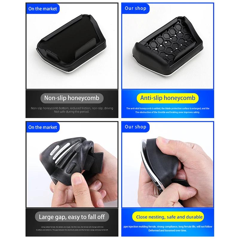 2025 Hot Car Brake Foot Rest Pedal Cover Alloy Rubber Gas Pedal Protector For BMW X3 X5 M5 M3 E46 E90 E60 F10 E39 F30 E36 G30 E8