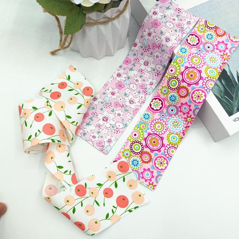 40Pcs Quilting Jelly Rolls Colorful Fabric Strips 6.5CM Sewing Craft DIY Cotton Quilting Strips Patchwork Fabric Floral Printed