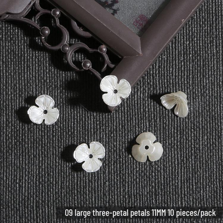 DIY sada dětských vlasových doplňků: ABS perla, Akrylový květ, Lístky lilie a chryzantémy