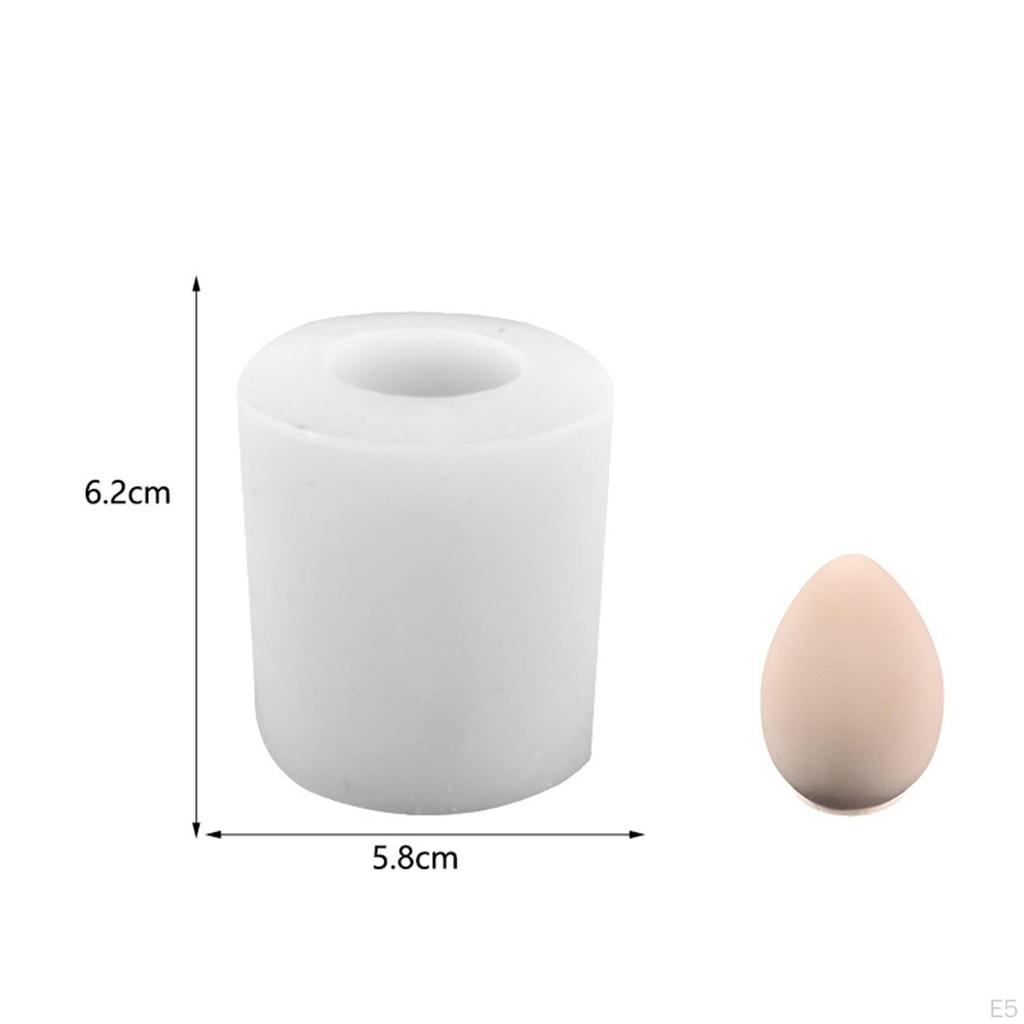 3D Easter Eggs Casting DIY Figurine Handmade Accessories Decoration Art Crafts Reusable Silicone