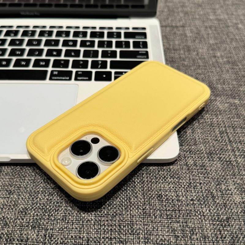 Leather Texture Candy Bumper Case for iPhone 17 16 15 14 13 12 11 Pro Max Plus X XS XR 17Pro 16Pro Shockproof Armor Cover