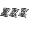 3 Pieces Hair Combs Acrylic Beads African Barrettes Stretchable Comb Double Clips