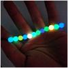 6mm 100 Stück/Los Starke Leuchtperlen Leuchten im Dunkeln Fischerei Lose Abstandshalter Perlen für Schmuck Markierung DIY Halskette Armband