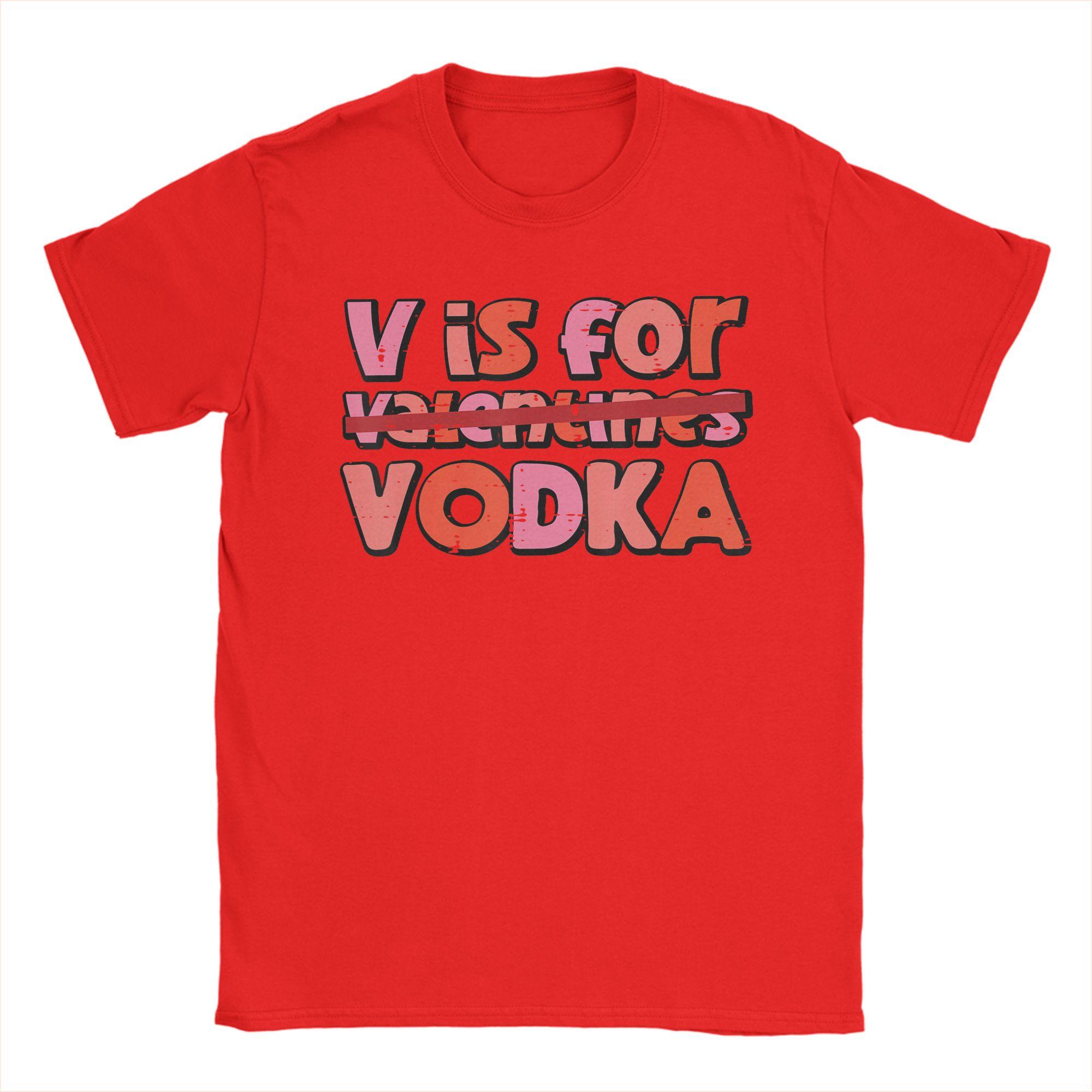 

V is for Valentines Day Funny Anti Valentine Pure Cotton TShirt For Unisex Summer Y2K Fun T Shirts Crewneck Design Tops S