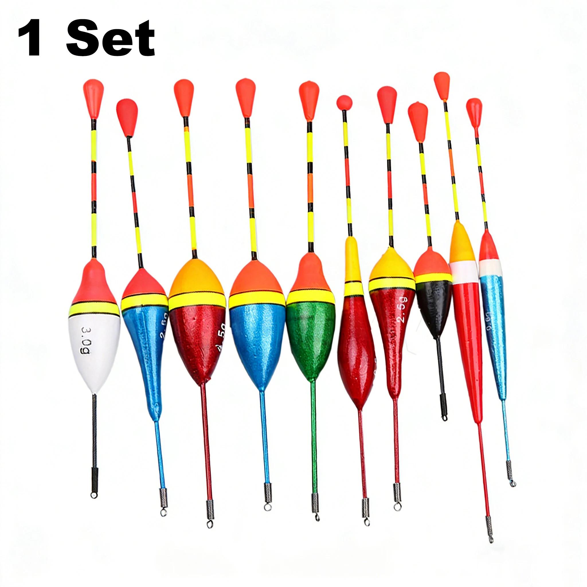 Fishing Floats Set Mix Size Color Foam Floats Buoy Bobber Fishing Accessories Fishing Gear Fishing Tackle for Lake and Reservoir