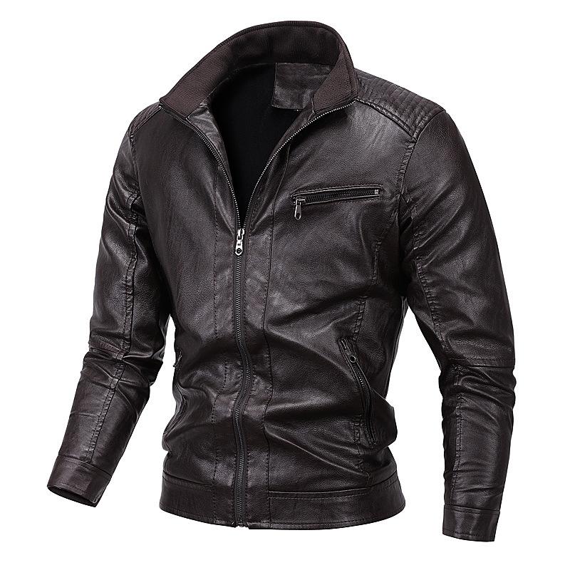 

Autumn and Winter Outdoor Thick Leather Jacket Men s Warm Jacket Men s Motorcycle Leather Jacket Men s Clothing 5XL