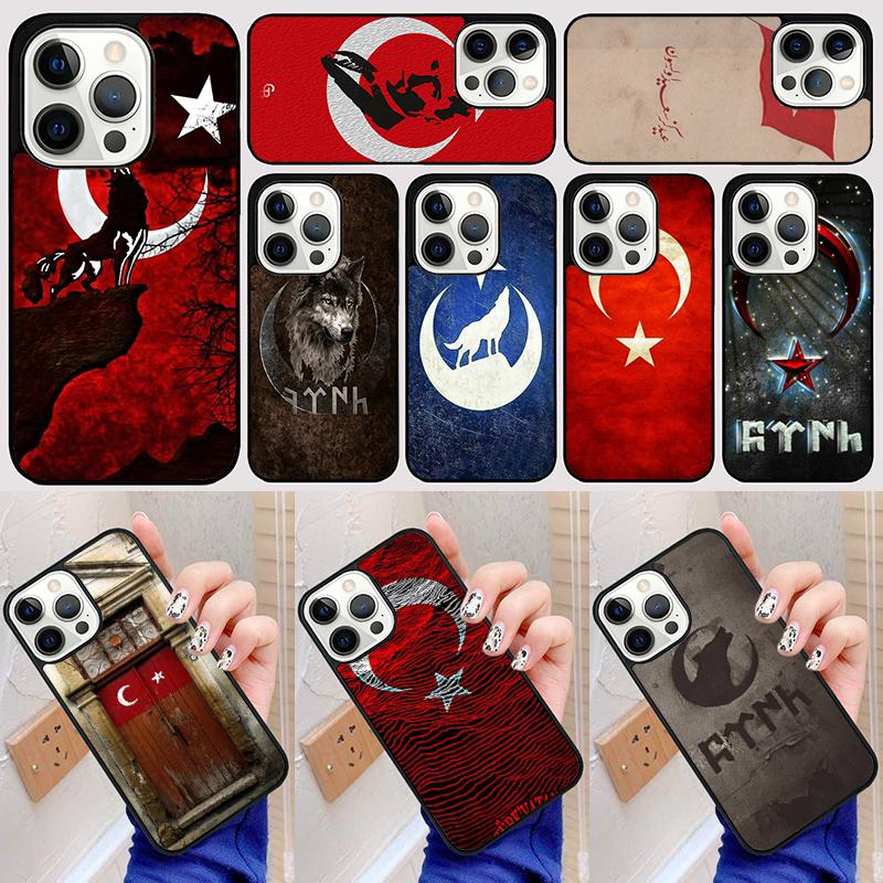 Turkei Turkey Ataturk Flag Banner Phone Case Back Cover for iPhone 17 Air 16 15 14 13 11 12 Pro Max Plus Fundas