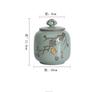 Small Ceramic Jar Tea Storage Tank Sealed Jar Tea Box Tea Container Tea Organizer Candy Jars Decorative Jars Storage Box