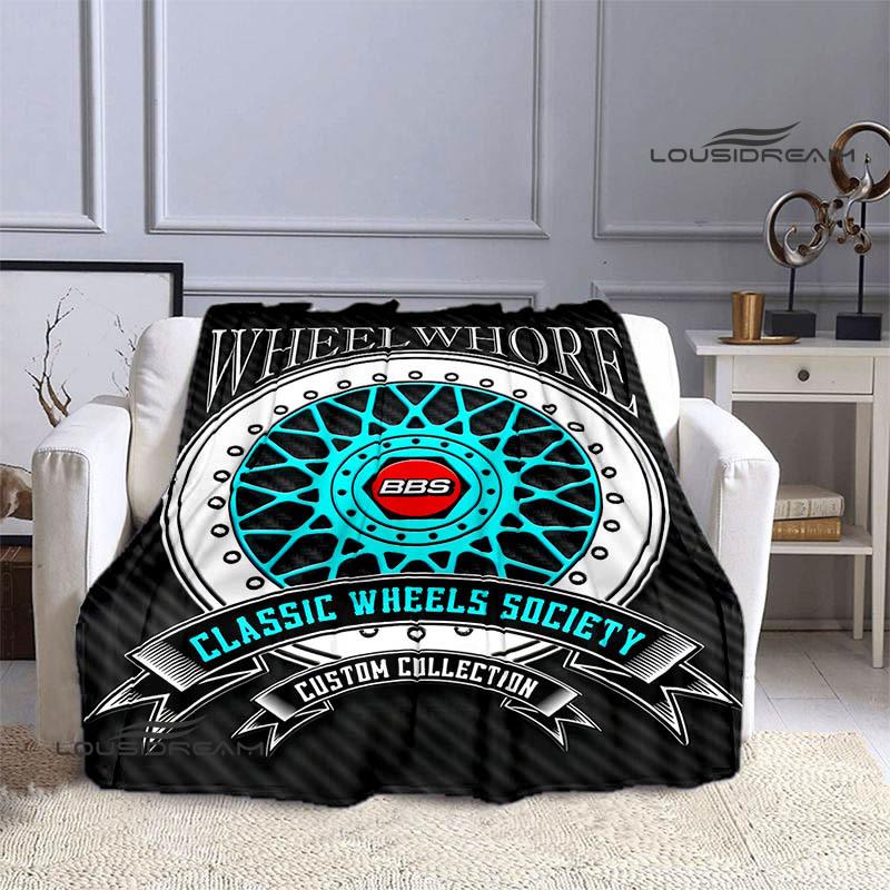 BBS LOGO printed blanket Picnic blanket Warm Flannel blankets Outdoor Blanket Home bed linings blankets for beds Birthday Gift