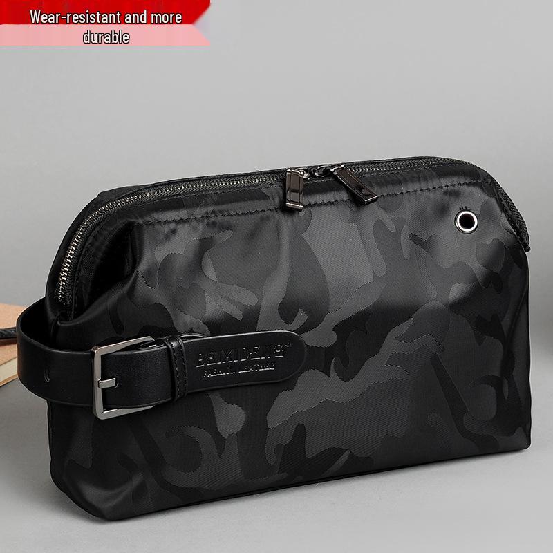 New Men's Large Capacity Nylon Clutch Bag - Oxford Cloth, Casual Korean Style Handbag