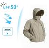 UPF50+ Quick-Dry Ice Silk Hooded Sun Protection Jacket for Men and Couples - UV Protection for Summer Outdoor Activities