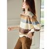 Demana Women's Striped Color-block Knit Sweater