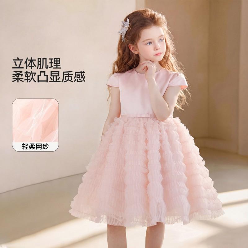 Girls Princess Tulle Dress Kids Party Birthday Outfit 3-8 Years Old