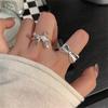 Ballet style bow ring cold style Korean ins index finger ring 2025 ring